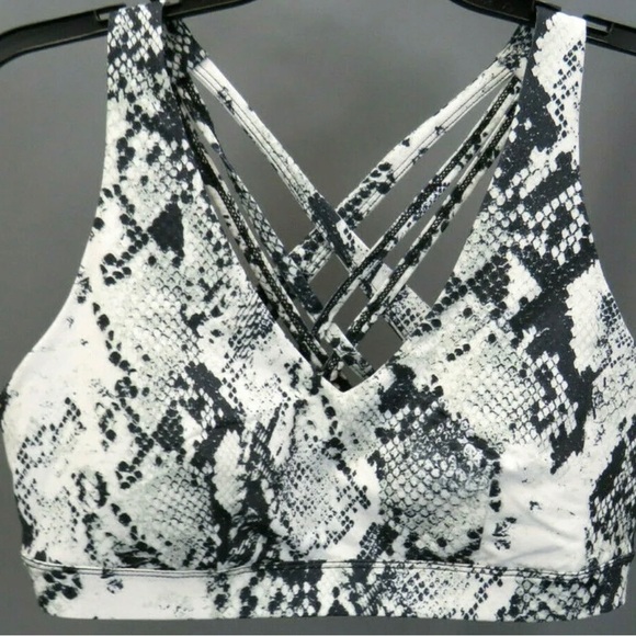 Id Ideology Performance Snake-Embossed Sports Bra-NWT - Picture 4 of 5